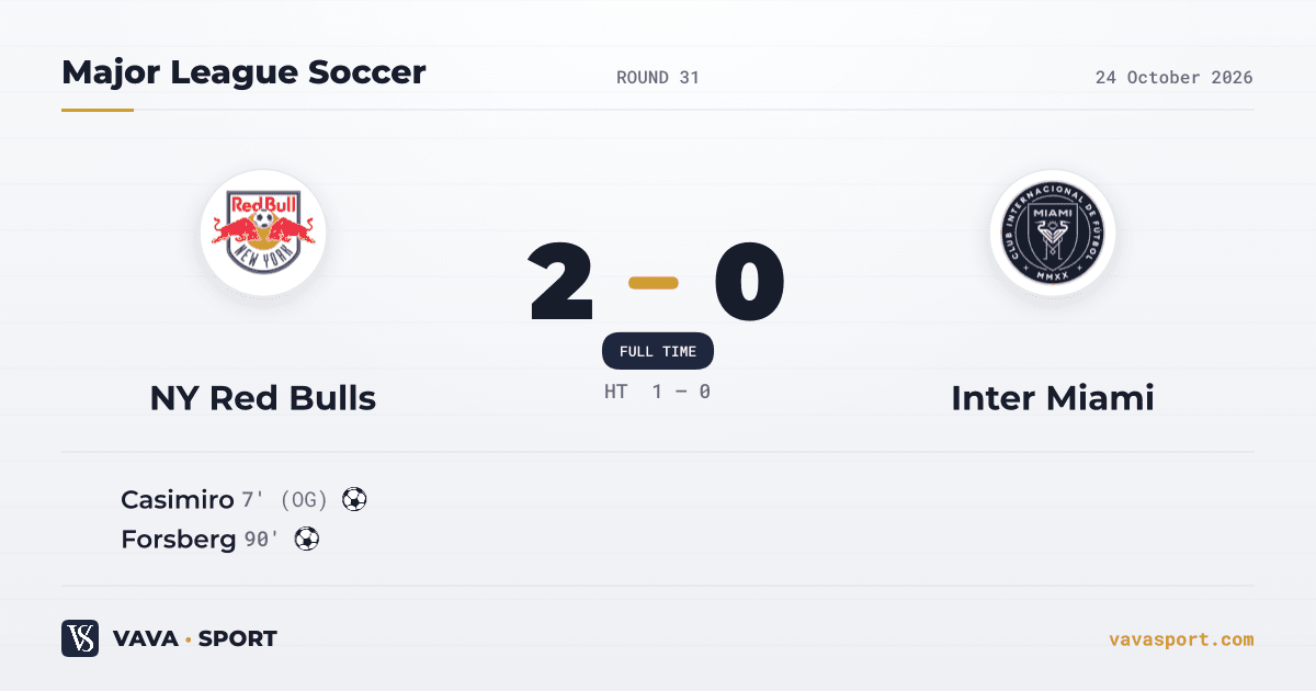New York Red Bulls Stun Inter Miami in Playoff Push