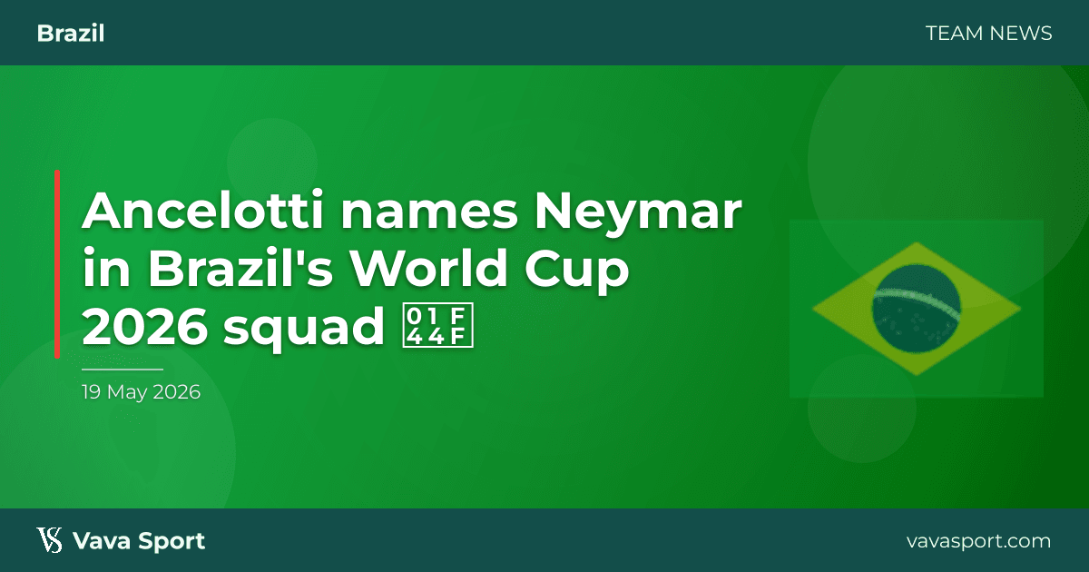 Ancelotti uvrstio Neymara u Brazilov popis za SP 2026. 👏